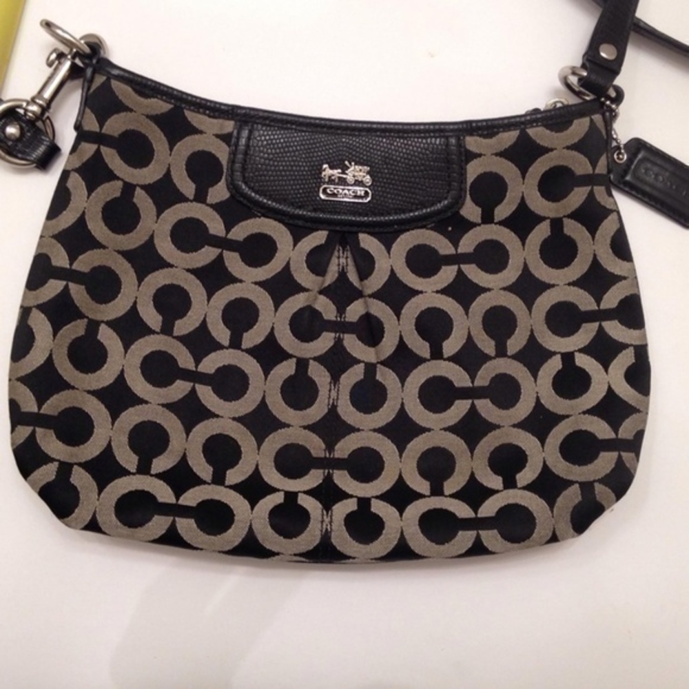 COACH MADISON CROSSBODY BAG WITH GREY BLACK C